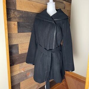 Dennis Basso Black Pea Coat Size Medium Corpcore Professional Career